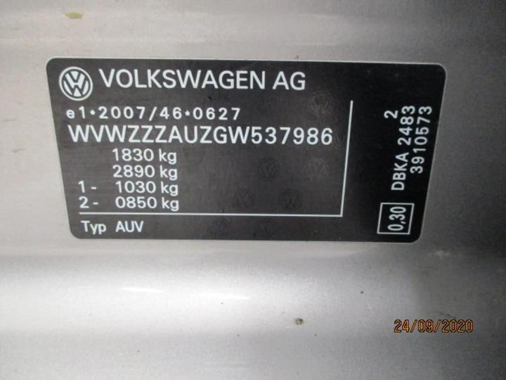 Photo 12 VIN: WVWZZZAUZGW537986 - VOLKSWAGEN GOLF 