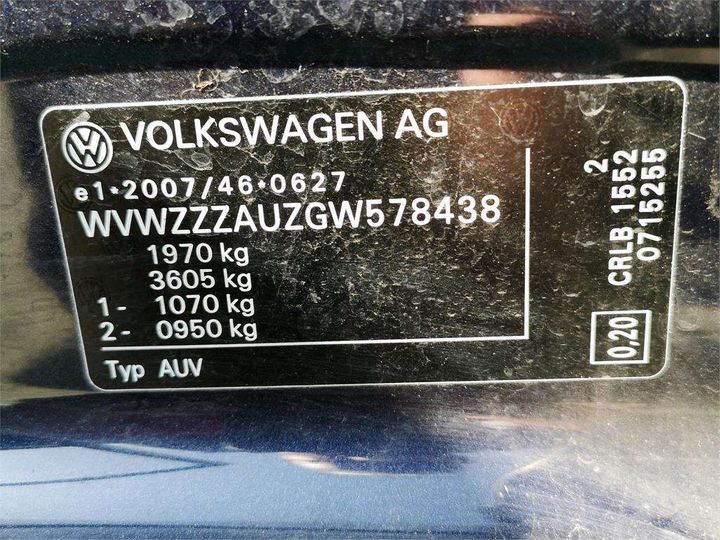 Photo 8 VIN: WVWZZZAUZGW578438 - VOLKSWAGEN GOLF 