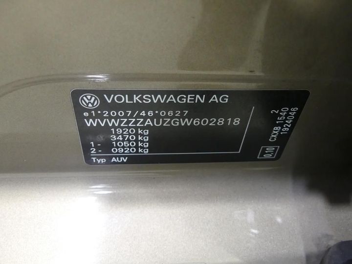 Photo 8 VIN: WVWZZZAUZGW602818 - VOLKSWAGEN GOLF 