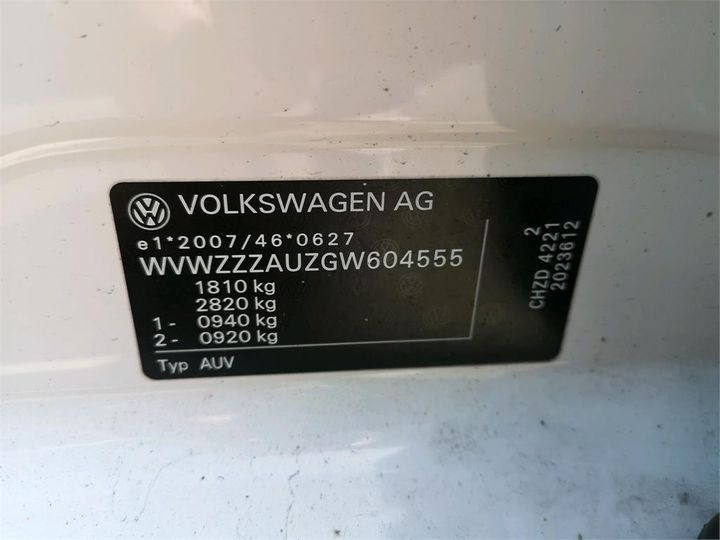 Photo 14 VIN: WVWZZZAUZGW604555 - VOLKSWAGEN GOLF 