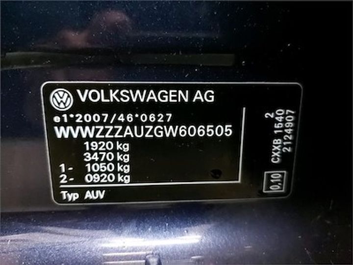 Photo 11 VIN: WVWZZZAUZGW606505 - VOLKSWAGEN GOLF 