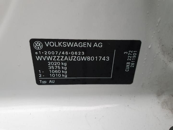 Photo 24 VIN: WVWZZZAUZGW801743 - VOLKSWAGEN GOLF 