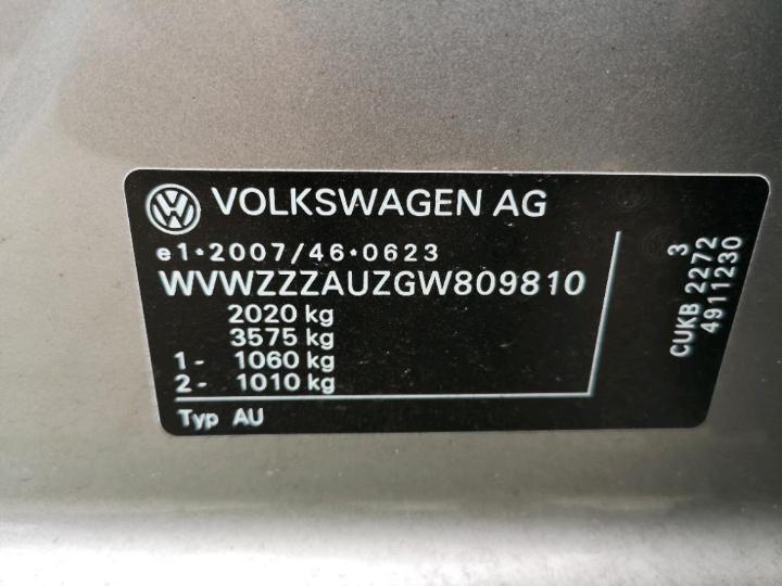 Photo 13 VIN: WVWZZZAUZGW809810 - VOLKSWAGEN GOLF 