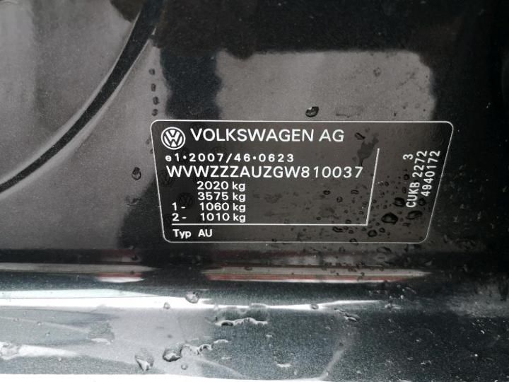 Photo 12 VIN: WVWZZZAUZGW810037 - VOLKSWAGEN GOLF 