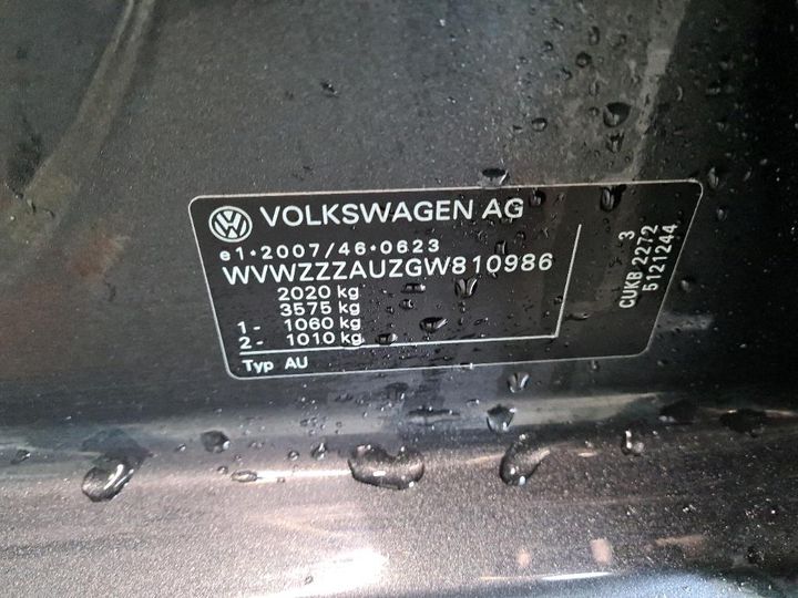 Photo 8 VIN: WVWZZZAUZGW810986 - VOLKSWAGEN GOLF 