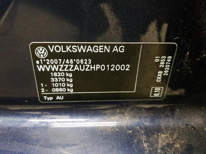 Photo 6 VIN: WVWZZZAUZHP012002 - VOLKSWAGEN GOLF 