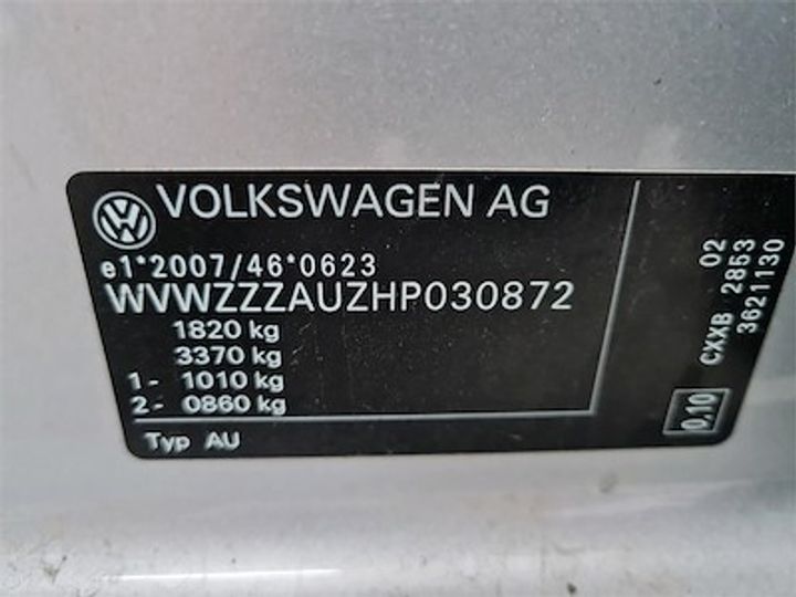 Photo 11 VIN: WVWZZZAUZHP030872 - VOLKSWAGEN GOLF VII DIESEL 