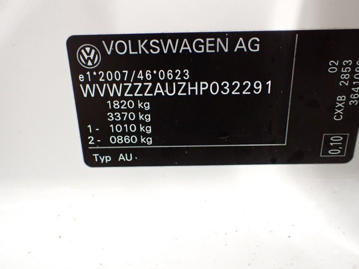 Photo 11 VIN: WVWZZZAUZHP032291 - VOLKSWAGEN GOLF 