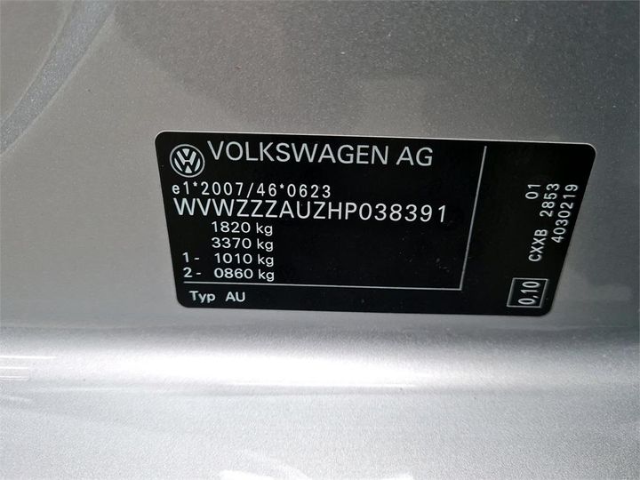 Photo 6 VIN: WVWZZZAUZHP038391 - VOLKSWAGEN GOLF 