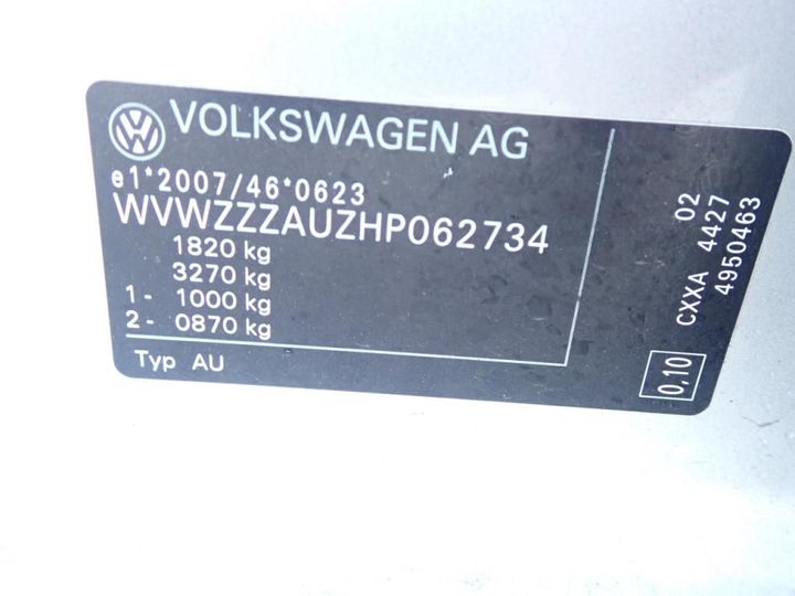 Photo 16 VIN: WVWZZZAUZHP062734 - VOLKSWAGEN GOLF 