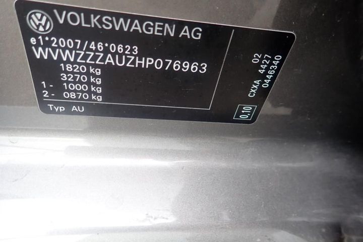 Photo 12 VIN: WVWZZZAUZHP076963 - VOLKSWAGEN GOLF 