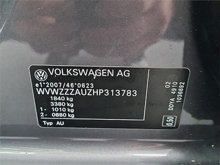 Photo 11 VIN: WVWZZZAUZHP313783 - VOLKSWAGEN GOLF 