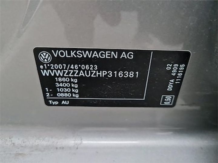 Photo 11 VIN: WVWZZZAUZHP316381 - VOLKSWAGEN GOLF 