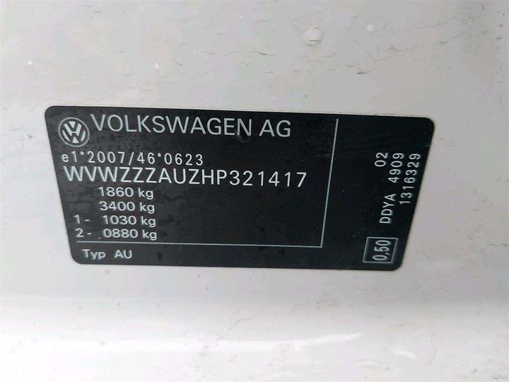 Photo 8 VIN: WVWZZZAUZHP321417 - VOLKSWAGEN GOLF 