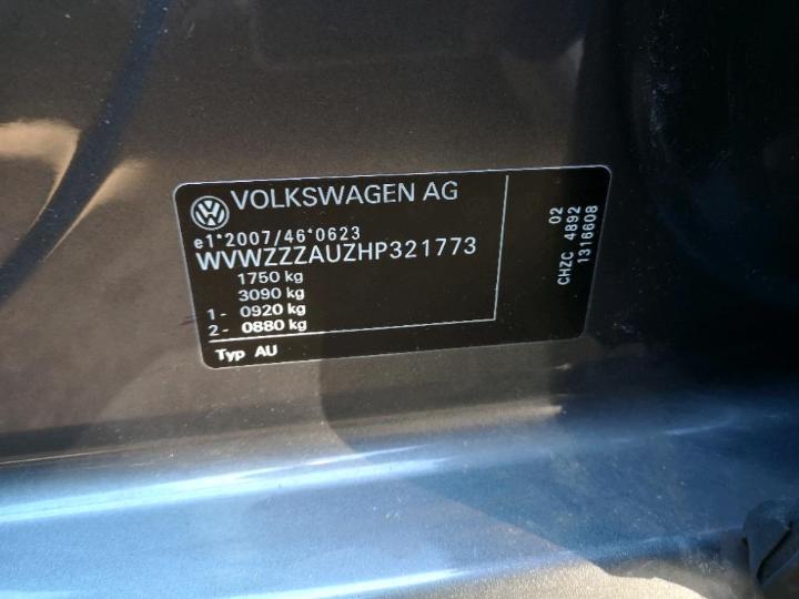 Photo 11 VIN: WVWZZZAUZHP321773 - VOLKSWAGEN GOLF 