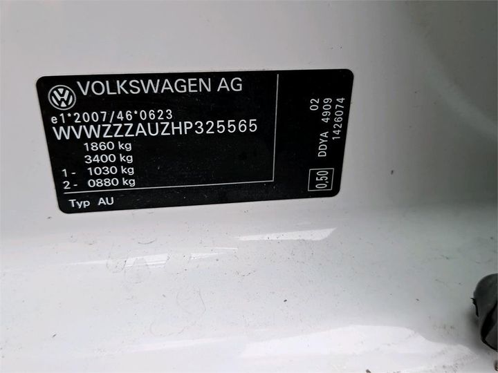 Photo 2 VIN: WVWZZZAUZHP325565 - VOLKSWAGEN GOLF 