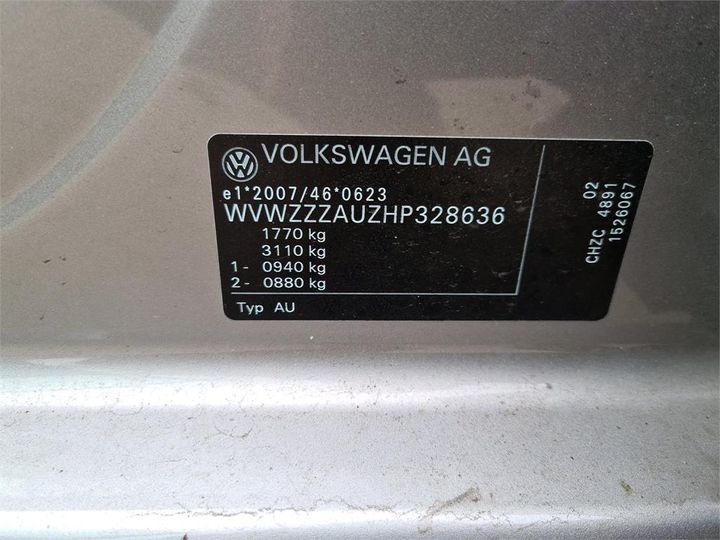 Photo 12 VIN: WVWZZZAUZHP328636 - VOLKSWAGEN GOLF 