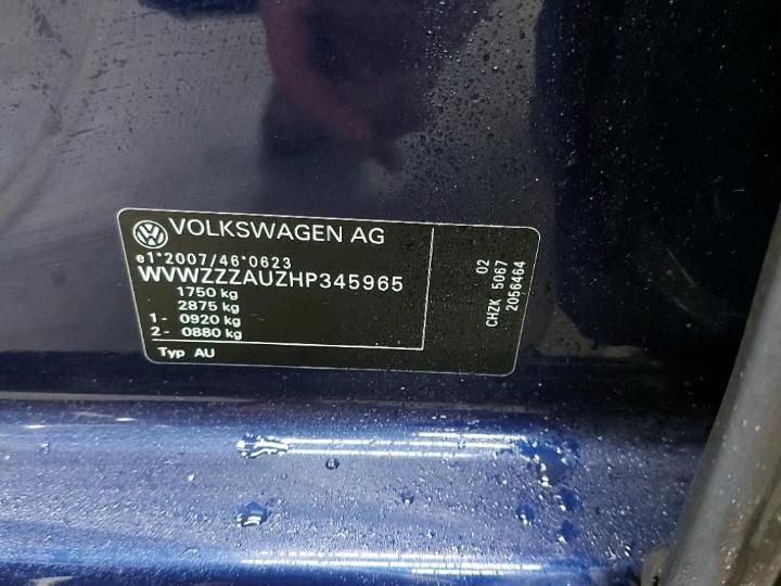 Photo 6 VIN: WVWZZZAUZHP345965 - VOLKSWAGEN GOLF 