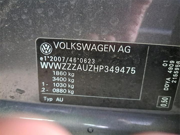 Photo 3 VIN: WVWZZZAUZHP349475 - VOLKSWAGEN GOLF 