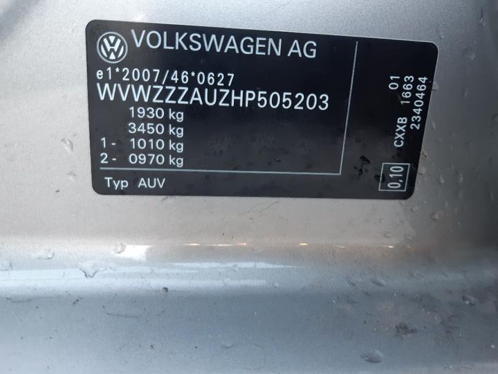 Photo 18 VIN: WVWZZZAUZHP505203 - VOLKSWAGEN GOLF 