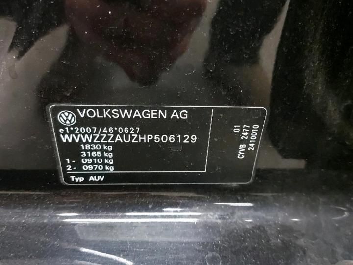 Photo 6 VIN: WVWZZZAUZHP506129 - VOLKSWAGEN GOLF 