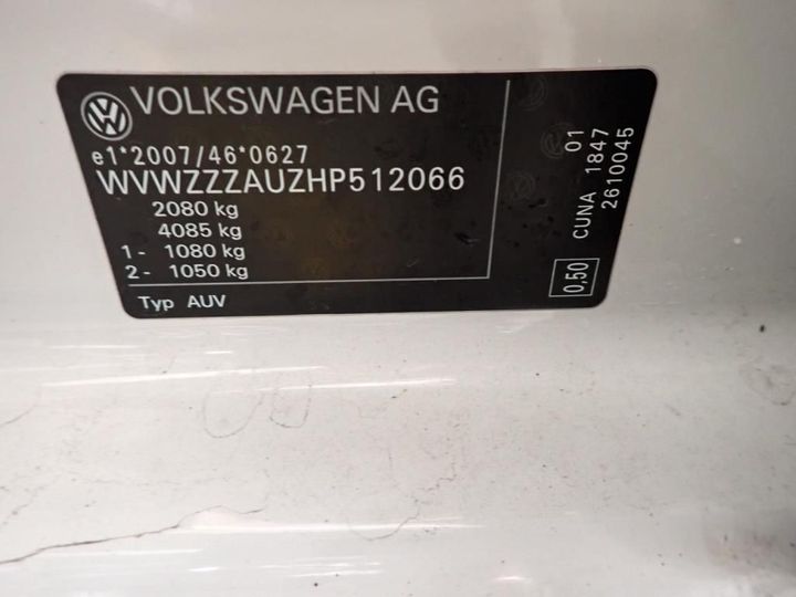 Photo 7 VIN: WVWZZZAUZHP512066 - VOLKSWAGEN GOLF 