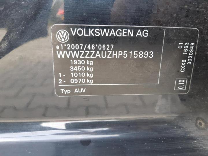 Photo 17 VIN: WVWZZZAUZHP515893 - VOLKSWAGEN GOLF 