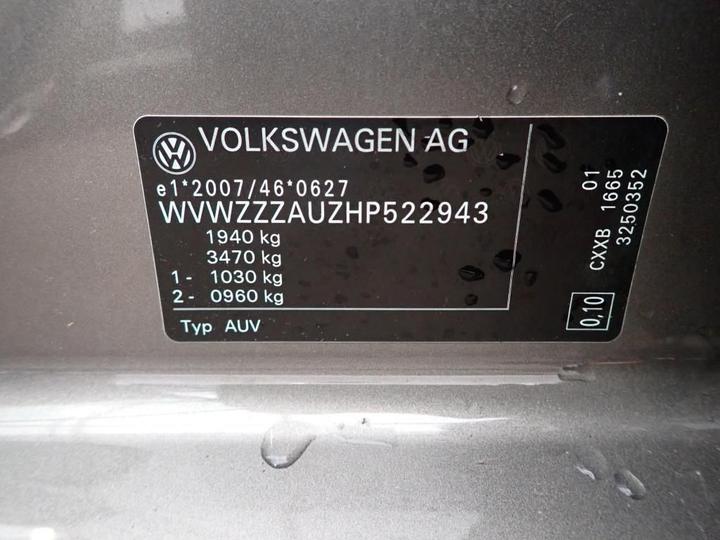 Photo 11 VIN: WVWZZZAUZHP522943 - VOLKSWAGEN GOLF 