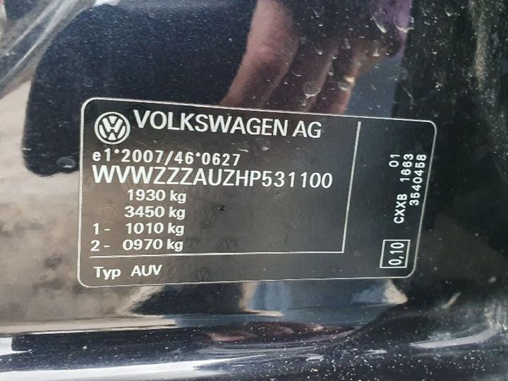 Photo 11 VIN: WVWZZZAUZHP531100 - VOLKSWAGEN GOLF 