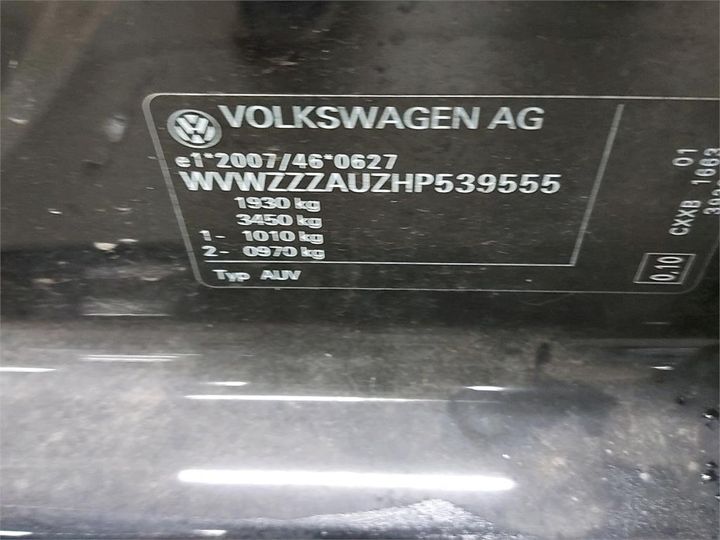 Photo 6 VIN: WVWZZZAUZHP539555 - VOLKSWAGEN GOLF 