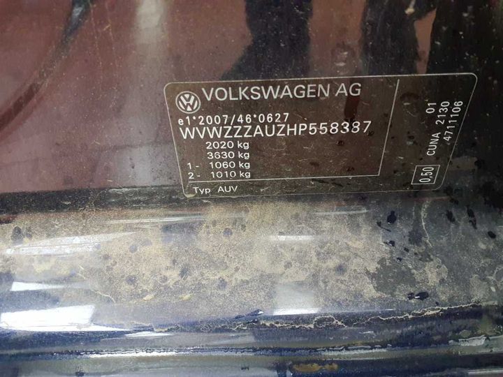 Photo 12 VIN: WVWZZZAUZHP558387 - VOLKSWAGEN GOLF 