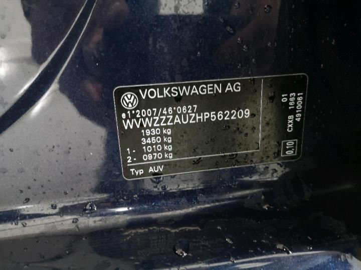 Photo 13 VIN: WVWZZZAUZHP562209 - VOLKSWAGEN GOLF VARIANT 