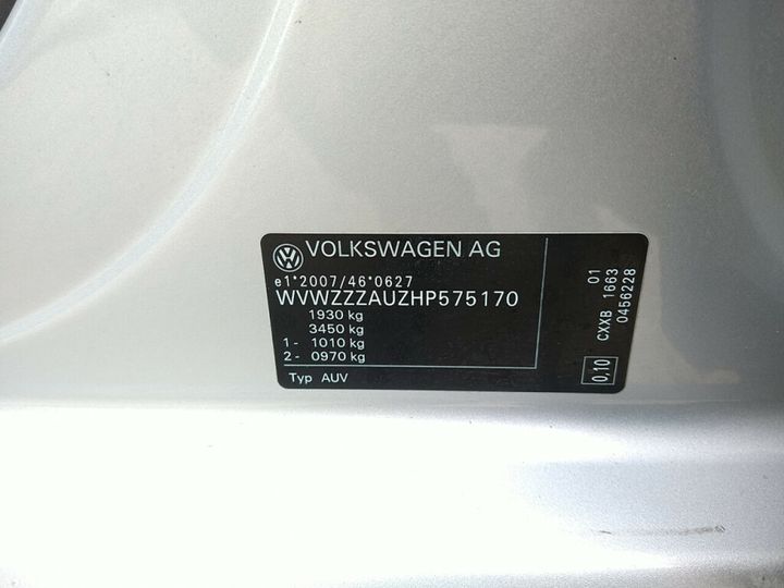 Photo 18 VIN: WVWZZZAUZHP575170 - VOLKSWAGEN GOLF 