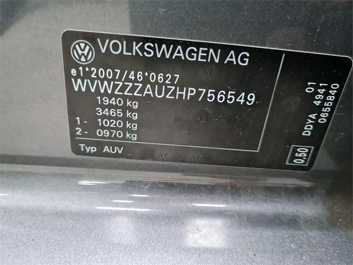 Photo 6 VIN: WVWZZZAUZHP756549 - VOLKSWAGEN GOLF 