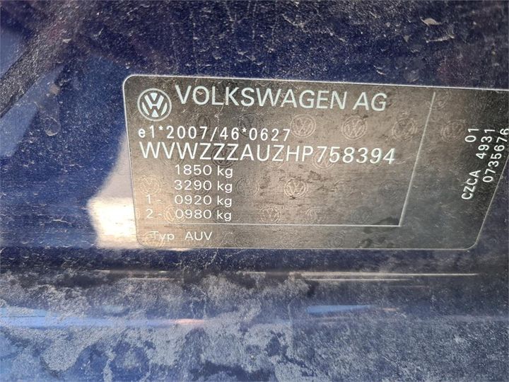 Photo 12 VIN: WVWZZZAUZHP758394 - VOLKSWAGEN GOLF 