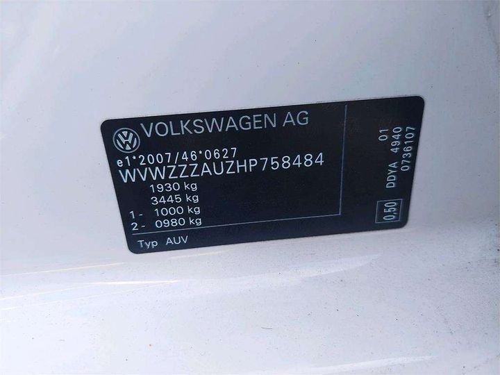 Photo 8 VIN: WVWZZZAUZHP758484 - VOLKSWAGEN GOLF 