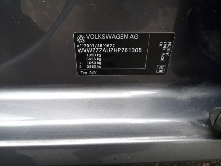 Photo 6 VIN: WVWZZZAUZHP761305 - VOLKSWAGEN GOLF 