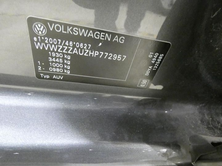 Photo 4 VIN: WVWZZZAUZHP772957 - VOLKSWAGEN GOLF 