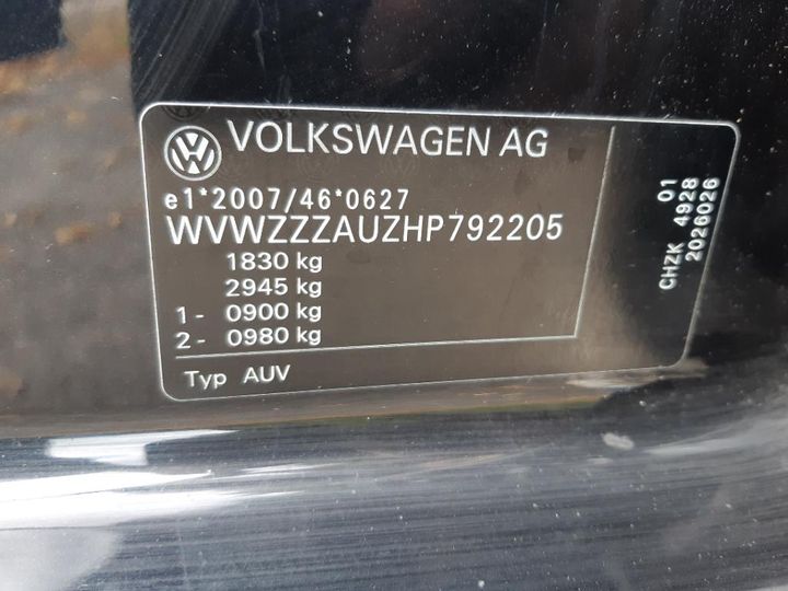 Photo 16 VIN: WVWZZZAUZHP792205 - VOLKSWAGEN GOLF 