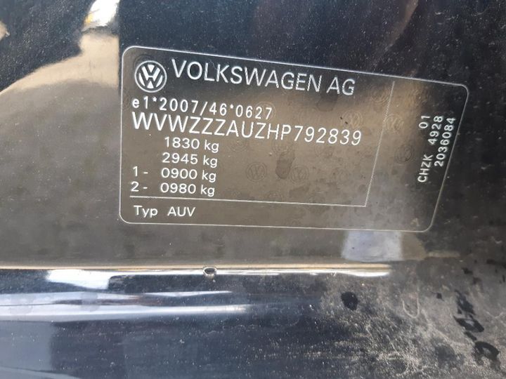 Photo 17 VIN: WVWZZZAUZHP792839 - VOLKSWAGEN GOLF 