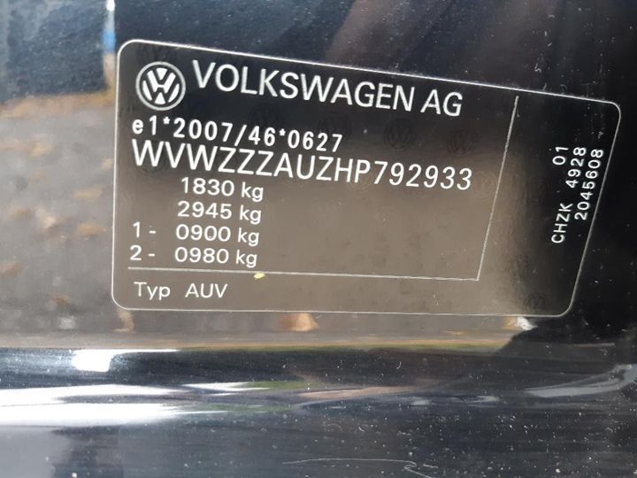 Photo 17 VIN: WVWZZZAUZHP792933 - VOLKSWAGEN GOLF 