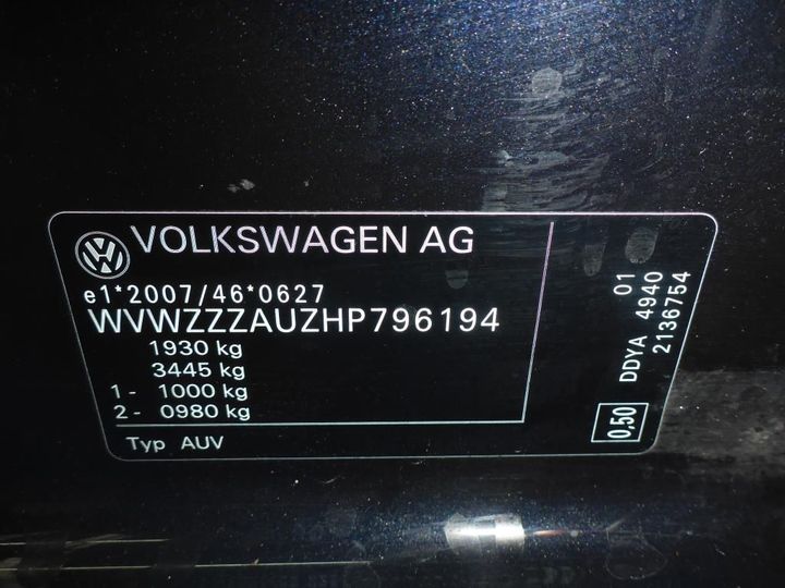 Photo 13 VIN: WVWZZZAUZHP796194 - VOLKSWAGEN GOLF 