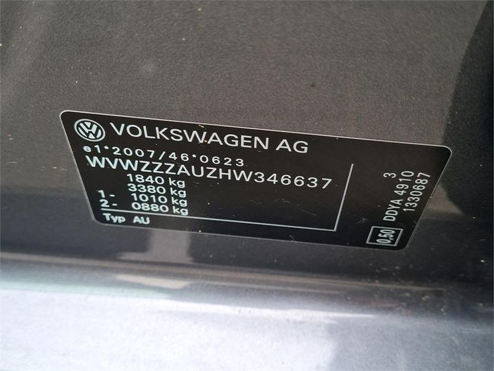 Photo 6 VIN: WVWZZZAUZHW346637 - VOLKSWAGEN GOLF 