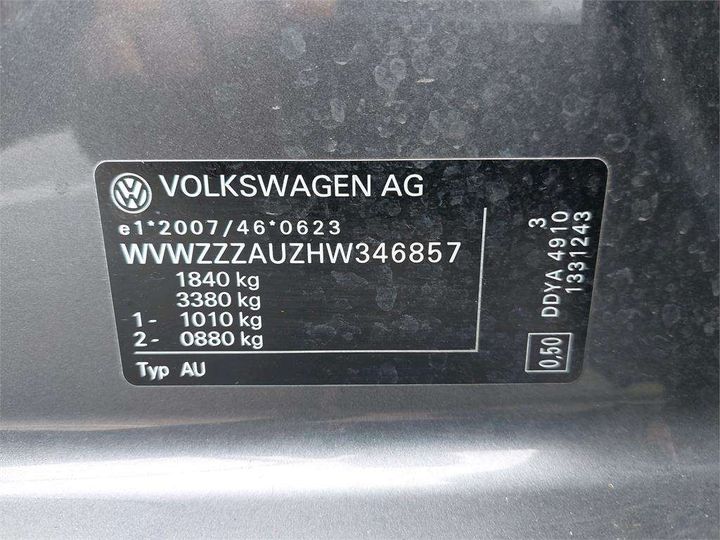 Photo 22 VIN: WVWZZZAUZHW346857 - VOLKSWAGEN GOLF 