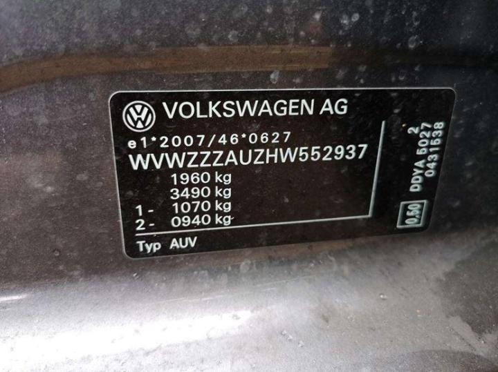 Photo 8 VIN: WVWZZZAUZHW552937 - VOLKSWAGEN GOLF 