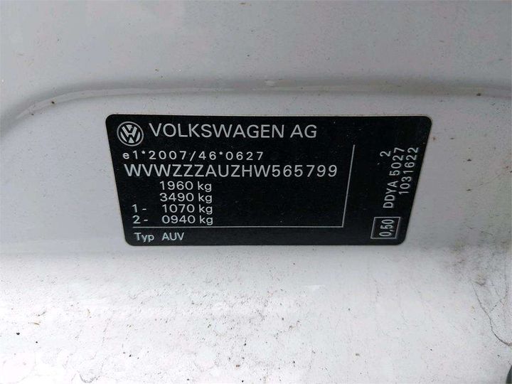 Photo 8 VIN: WVWZZZAUZHW565799 - VOLKSWAGEN GOLF SPORTSVAN 