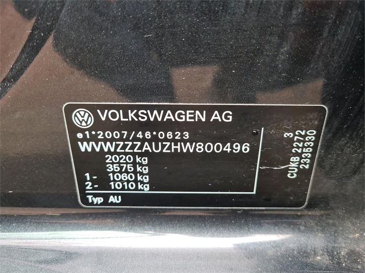 Photo 14 VIN: WVWZZZAUZHW800496 - VOLKSWAGEN GOLF 