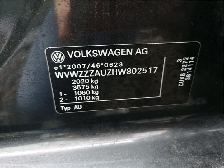 Photo 15 VIN: WVWZZZAUZHW802517 - VOLKSWAGEN GOLF 