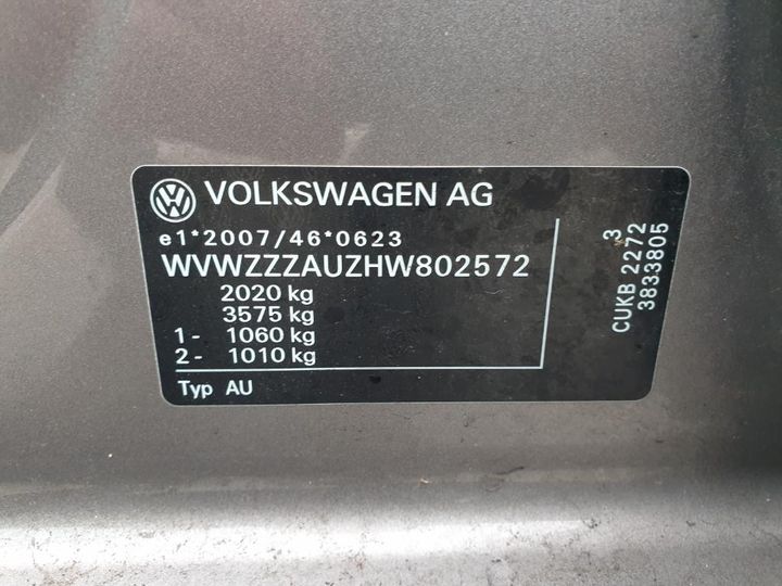 Photo 27 VIN: WVWZZZAUZHW802572 - VOLKSWAGEN GOLF 