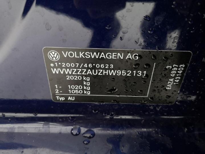 Photo 9 VIN: WVWZZZAUZHW952131 - VOLKSWAGEN GOLF 